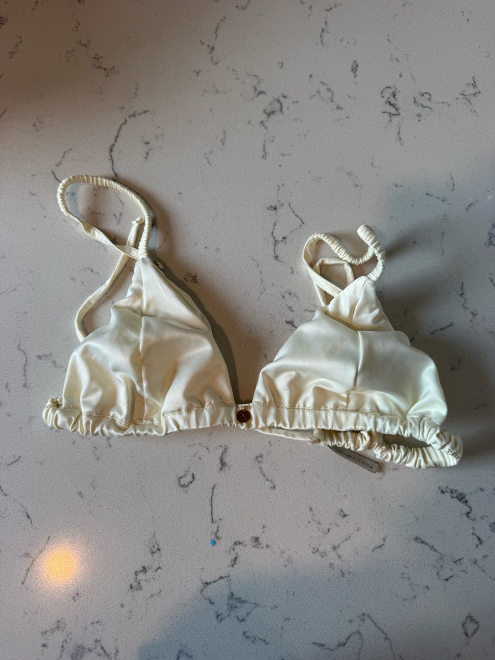 Gooseberry Cream Triangle Bralette - Women Intimates & Sleepwear